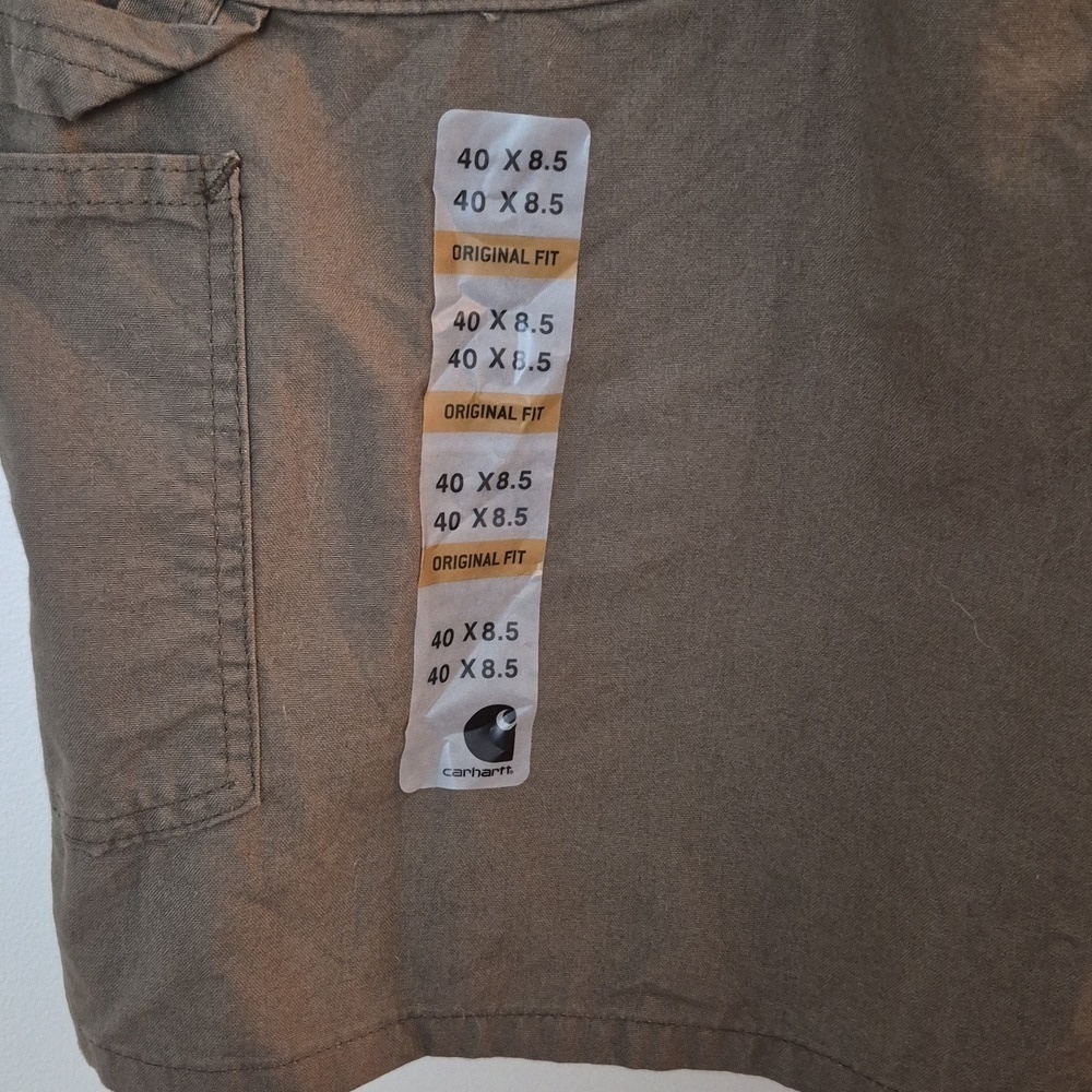 NWT Carhartt Canvas Cellphone Shorts Carpenter Utility Workwear Size 40 - Picture 5 of 9
